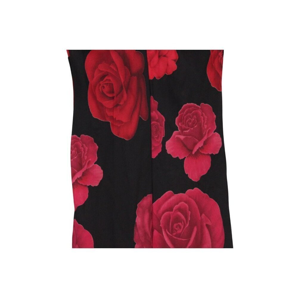 Vintage Y2K Babydoll Midi Dress Size 10 Floral Chiffon Dark Romantic Goth Grunge - Picture 10 of 12